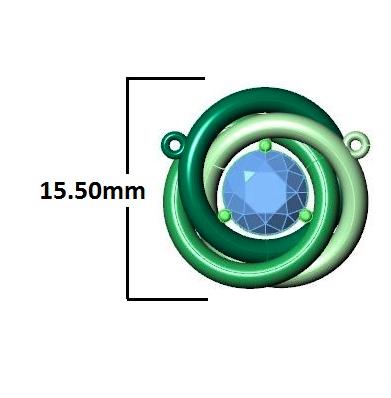 Lab Grown Diamond Pendant Necklace: Round Cut, 14K Gold Trinity Chain