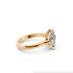 IGI Certified Toi et Moi 2CT Pear Lab Grown Diamond  1.50CT Marquise Cut Lab Grown Diamond Engagement Ring Solid Gold DE Color Diamond Ring
