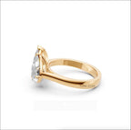 IGI Certified Toi et Moi 2CT Pear Lab Grown Diamond  1.50CT Marquise Cut Lab Grown Diamond Engagement Ring Solid Gold DE Color Diamond Ring