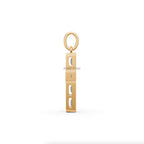 Emerald Pendant, 1.50 Ct Emerald Cut Lab Grown Diamond Pendant, IGI Certificate 14K Yellow Gold Emerald cut, Bezel Set Emerald Diamond