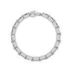 14k Gold Baguette Lab Grown Diamond Tennis Bracelet, Ethical Fine Jewelry for Her, Dainty Luxury Jewelry, Anniversary Gift