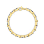 14k Gold Baguette Lab Grown Diamond Tennis Bracelet, Ethical Fine Jewelry for Her, Dainty Luxury Jewelry, Anniversary Gift