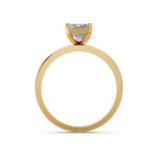 Emerald Cut Lab Diamond Ring 1.50 CT IGI Certified Solitaire Engagement Ring Minimalist 14K Gold Bridal Jewelry Gift for Her