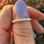 Lab Grown Diamond Half Eternity Ring | Baguette & Round Minimalist Band in Gold | Wedding Anniversary Ring for Women