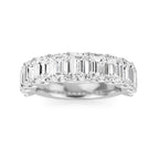 Lab Grown Diamond Eternity Band: White Gold, Emerald Cut