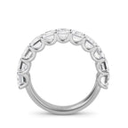 Lab Grown Diamond Eternity Band: White Gold, Emerald Cut
