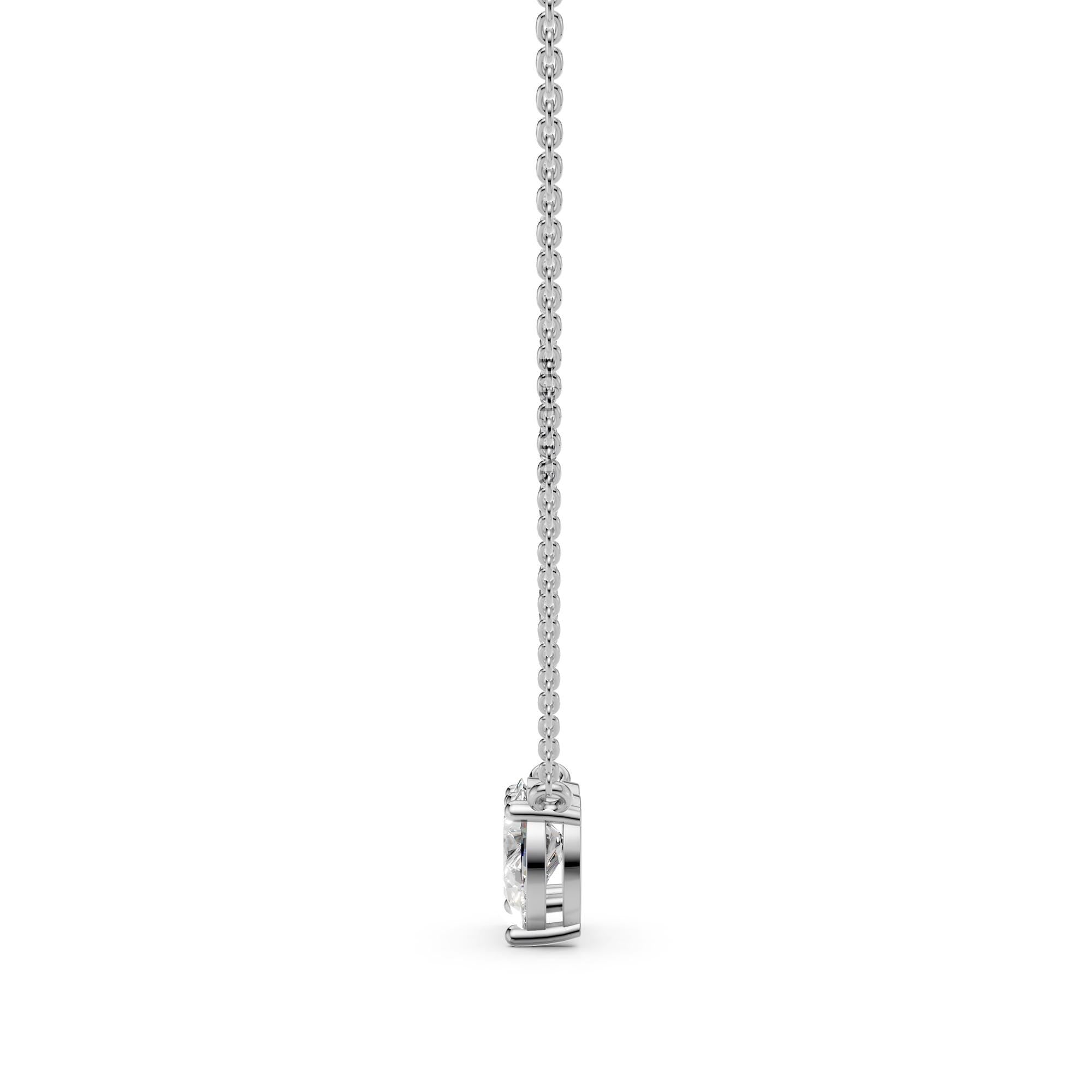 Toi Et Moi Lab Grown Diamond Pendant | Oval & Pear Two-Stone Necklace in 14K Gold | Romantic Luxury Gift for Her