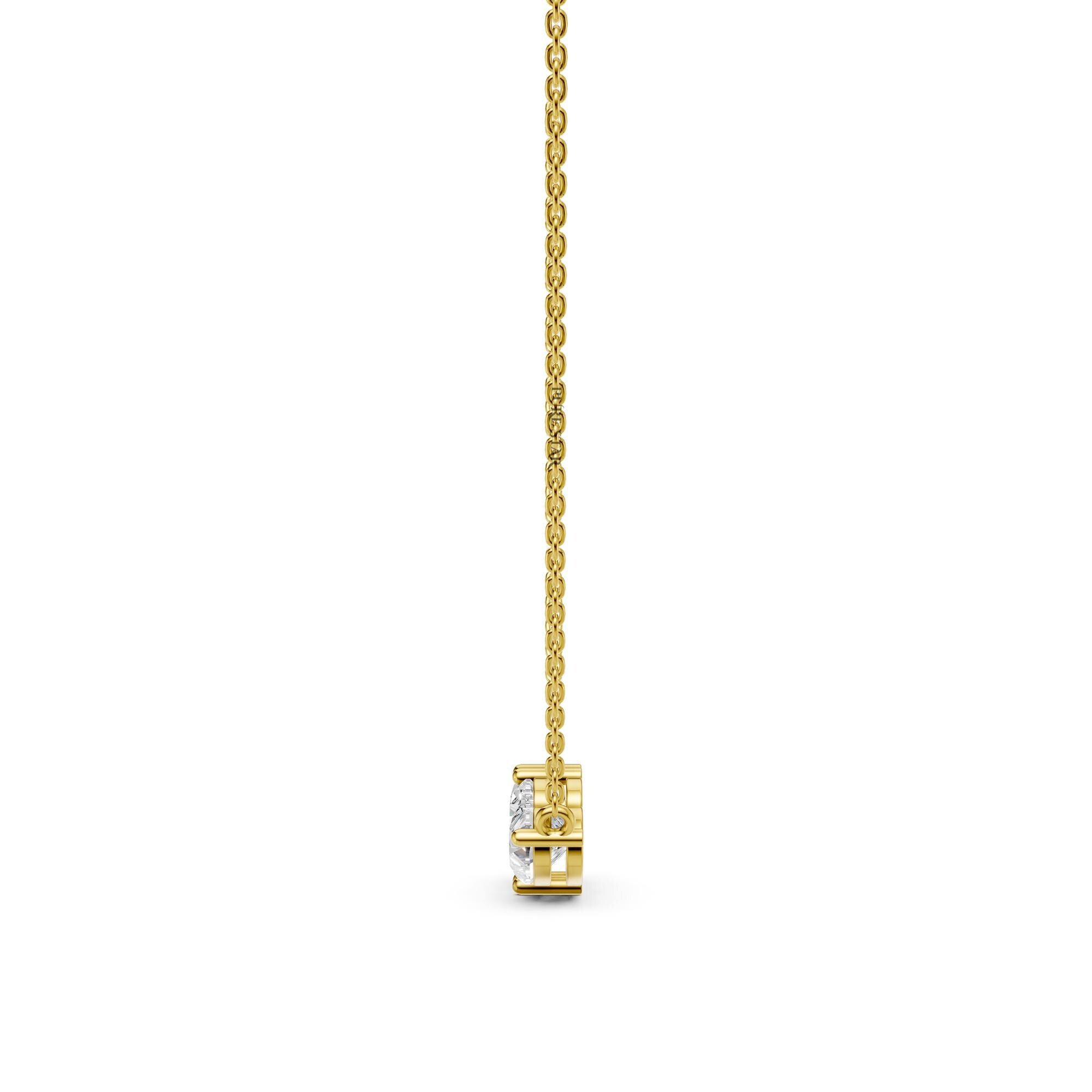 Toi Et Moi Lab Grown Diamond Pendant | Heart & Heart Two Stone 14K Gold Necklace | Romantic Anniversary Gift for Her