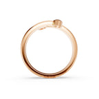 Lab Grown Diamond Marquise Pear Ring | 14K Gold Spiral Bezel Fancy Ring | Modern Anniversary & Engagement Ring for Women