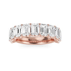 Lab Grown Diamond Eternity Band: White Gold, Emerald Cut