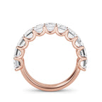 Lab Grown Diamond Eternity Band: White Gold, Emerald Cut