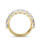 Lab Grown Diamond Eternity Band: White Gold, Emerald Cut