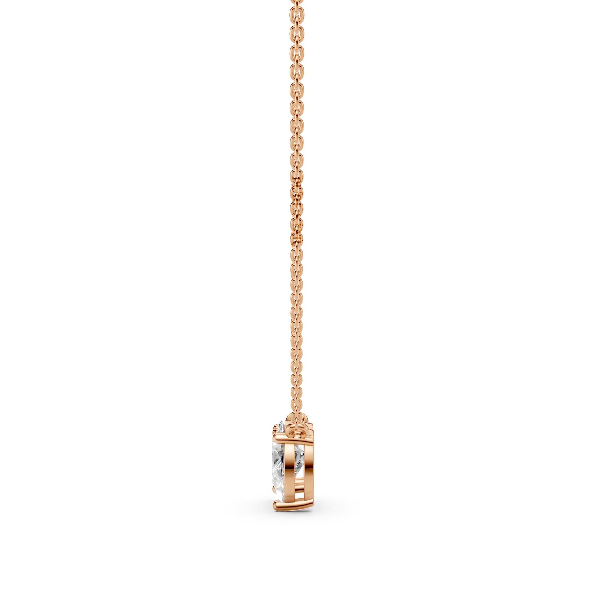 Toi Et Moi Lab Grown Diamond Pendant | Oval & Pear Two-Stone Necklace in 14K Gold | Romantic Luxury Gift for Her