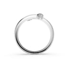 Lab Grown Diamond Marquise Pear Ring | 14K Gold Spiral Bezel Fancy Ring | Modern Anniversary & Engagement Ring for Women