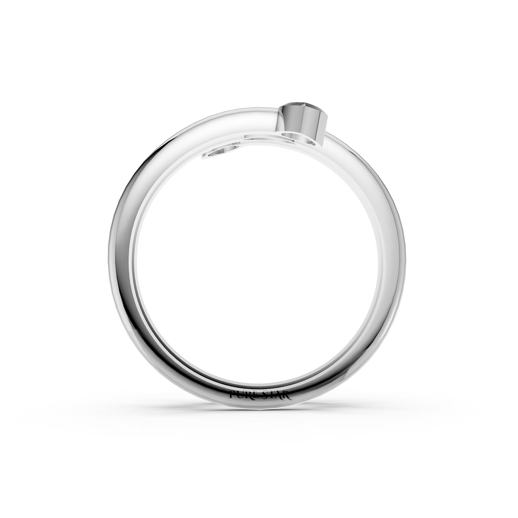 Lab Grown Diamond Marquise Pear Ring | 14K Gold Spiral Bezel Fancy Ring | Modern Anniversary & Engagement Ring for Women