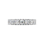 Princess Cut Diamond Eternity Band, Stackable Ring, Female Wedding Band, Lab Diamond Full Eternity Wedding Band, Princess Diamond Ring