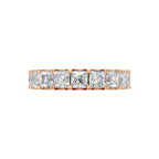 Princess Cut Diamond Eternity Band, Stackable Ring, Female Wedding Band, Lab Diamond Full Eternity Wedding Band, Princess Diamond Ring