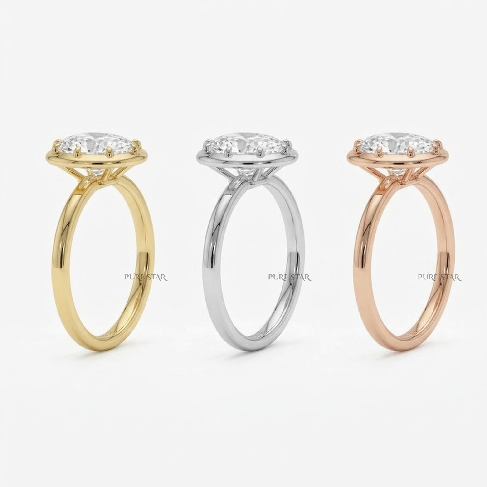 Oval Lab Diamond Ring 2.00 Ctw, 14k Gold Solitaire Engagement Ring, Minimalist Elegant Proposal Ring, Ethical Luxury Ring Gift