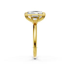 5 CT Five Stone Radiant Cut Lab Grown Diamond Engagement Ring, Baguette & Princess Cut Side Stones, Anniversary Ring, 14K Wedding Gift