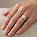 Round Cut Diamond Ring Solitaire Engagement Ring Lab Grown Diamond Ring for Women Classic Luxury Ethical Ring Gift