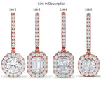 Oval Cut Lab Grown Diamond Dangling Earrings,Dangle and Drop Wedding Earrings for Women, Lever Back Earrings, Anniversary Gifts For Her