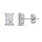 4 Carat Radiant Cut Lab Grown Diamond Stud Earrings 14K Yellow Gold IGI Certified Lab Grown Diamond Ring For Her/Him Everyday Diamond Stud