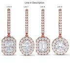 4 Carat Radiant Cut Lab Grown Diamond Stud Earrings 14K Yellow Gold IGI Certified Lab Grown Diamond Ring For Her/Him Everyday Diamond Stud