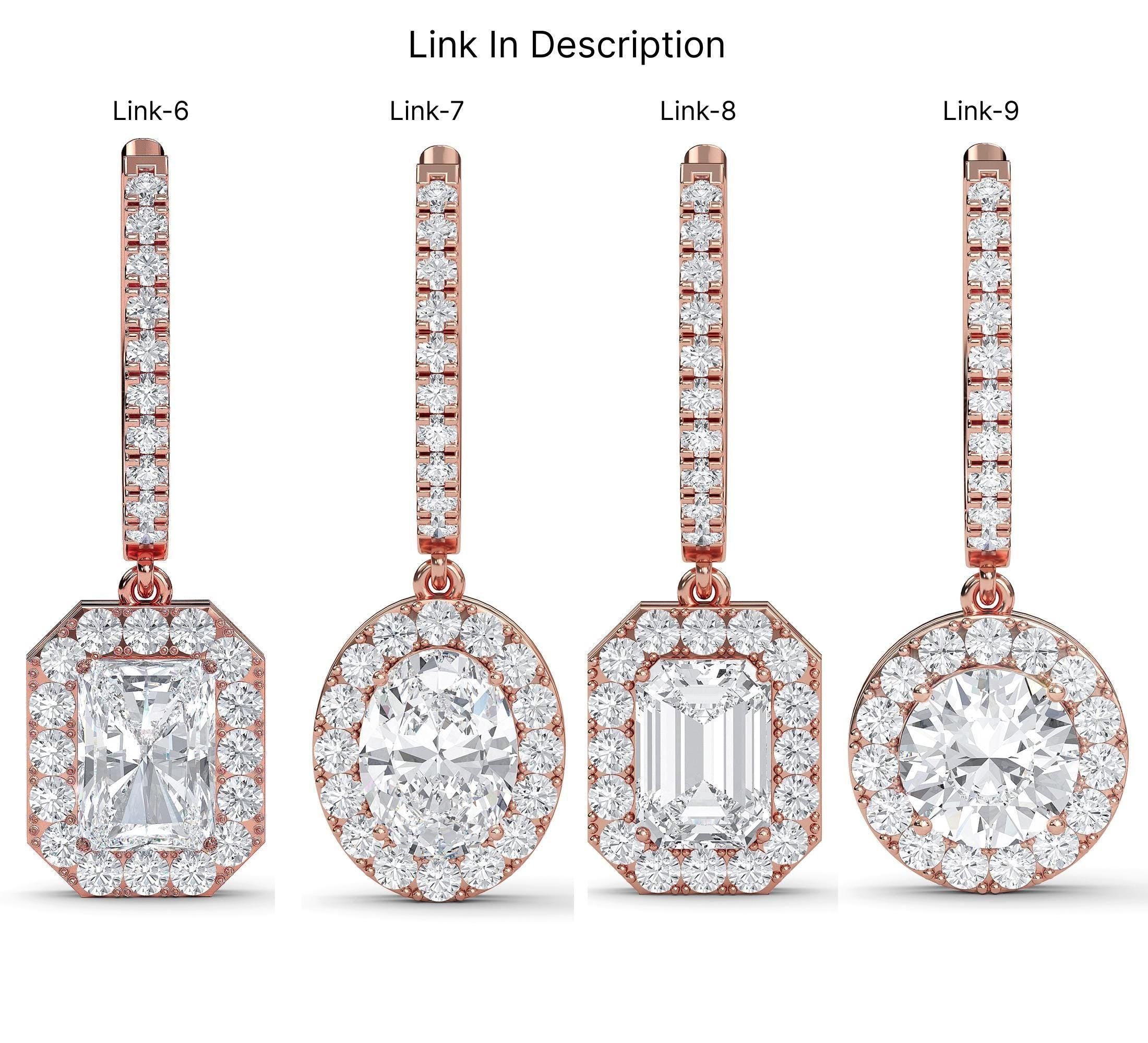 4 Carat Radiant Cut Lab Grown Diamond Stud Earrings 14K Yellow Gold IGI Certified Lab Grown Diamond Ring For Her/Him Everyday Diamond Stud
