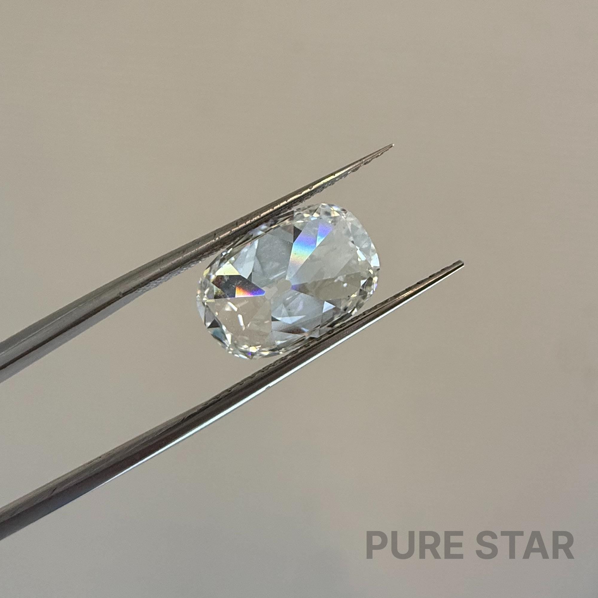 3.50 Ct Old Miner Cushion Lab Grown Diamond IGI Certified E F VVS2 VS1 Loose Diamond CVD Type IIa Excellent Cut No Fluorescence