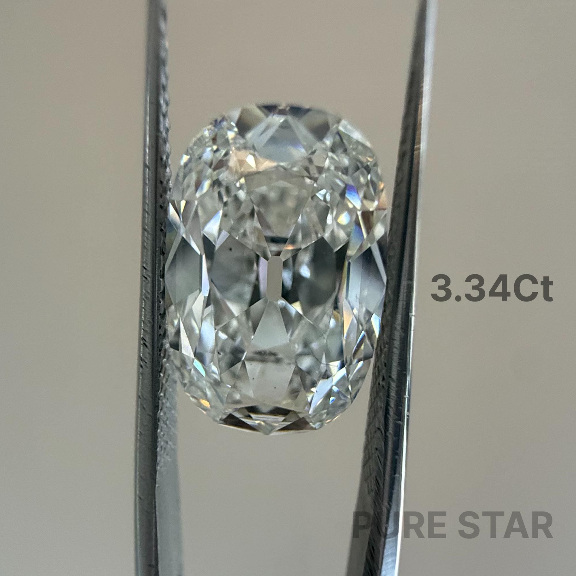 3.50 Ct Old Miner Cushion Lab Grown Diamond IGI Certified E F VVS2 VS1 Loose Diamond CVD Type IIa Excellent Cut No Fluorescence