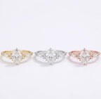 1CT Oval Lab Diamond Ring, IGI Certified Engagement Ring, Twisted Eternity Band, Solid Gold Bridal Ring