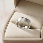 6mm Platinum Wedding Band, Solid Platinum Ring, Comfort Fit Unisex Wedding Ring, Mens Womens Wedding Band, Minimalist Bridal Band