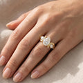 2 CT Pear Shape Three Stone Lab Grown Diamond Engagement Ring IGI Certified 14K Gold Promise Ring Gift
