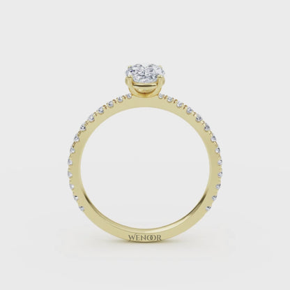 Oval Cut Lab Grown Diamond Engagement Ring Ethical 10k,14K,18k Gold Solitaire with Brilliant Lab Created Diamond