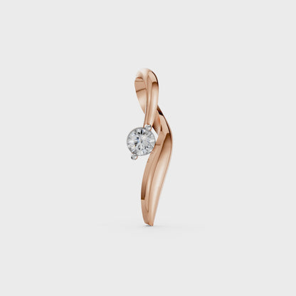 Amelia Lab-Grown Diamond Necklace Round Cut Solitaire Pendent