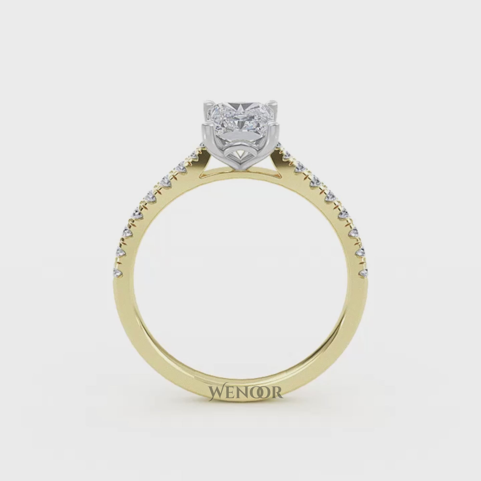 Sparkling Radiant Cut Lab Diamond Ring – Wedding & Engagement Jewelry