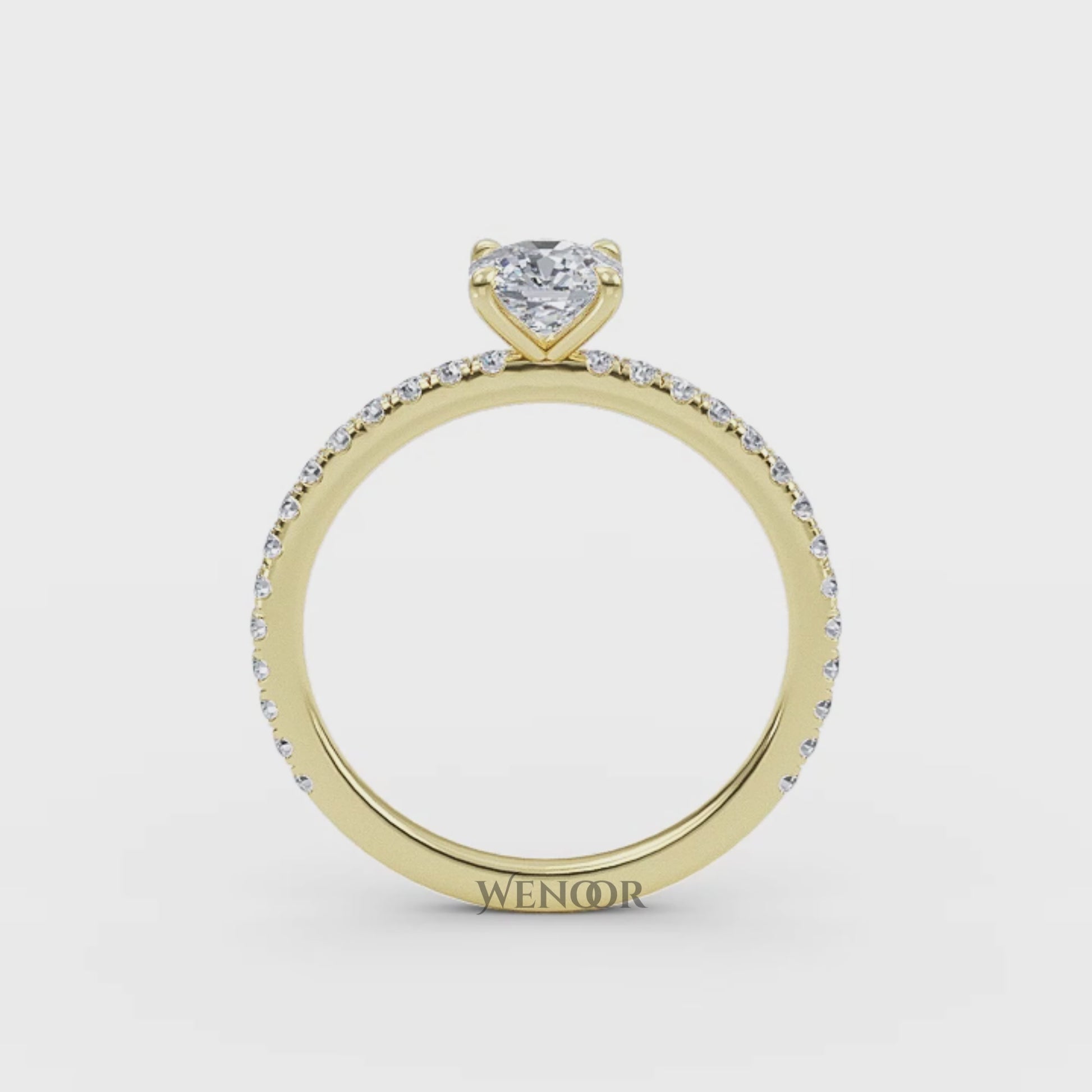 Vintage Cushion Cut Lab Grown Diamond Ring – Wenoor’s Ethical Luxury Collection