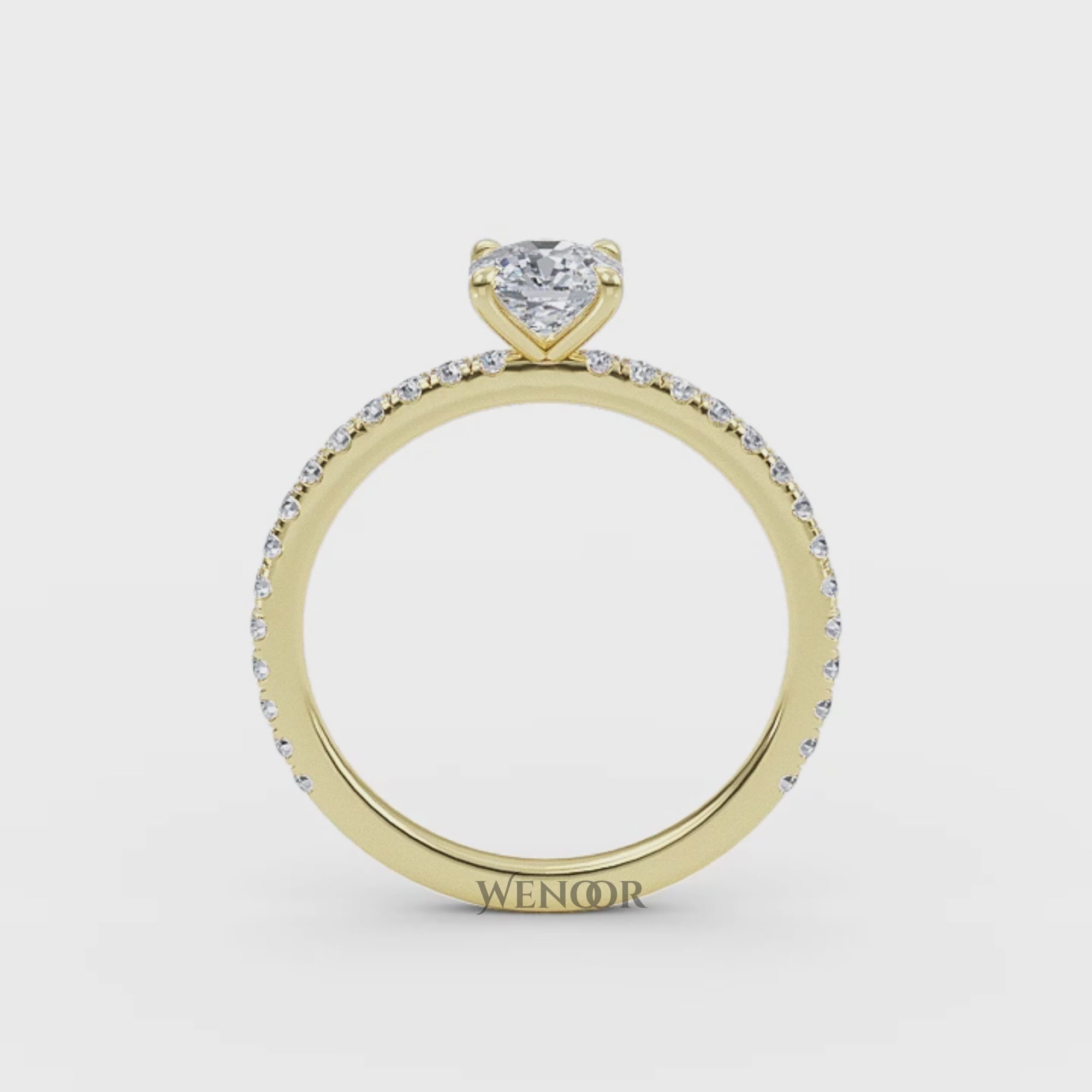 Vintage Cushion Cut Lab Grown Diamond Ring – Wenoor’s Ethical Luxury Collection