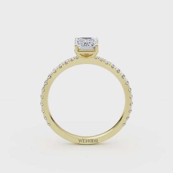 At Wenoor Emerald Cut Lab Grown Diamond Ring – 2ct Ethical Solitaire in  Gold | Sustainable Luxury