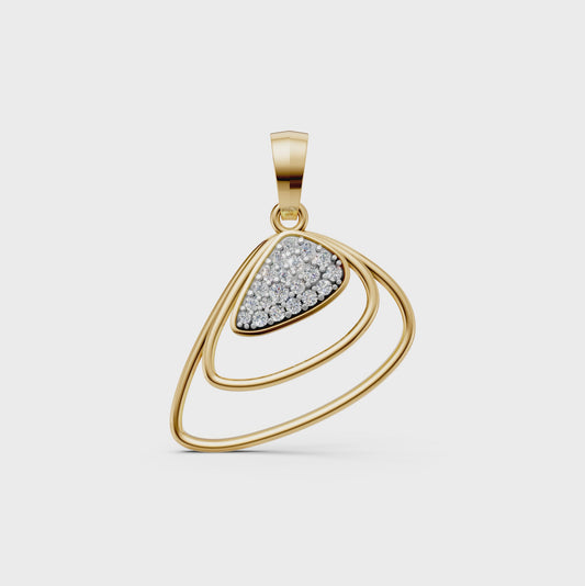 Finley lab-grown diamond pendant necklace for women in 14K/18K gold - Video