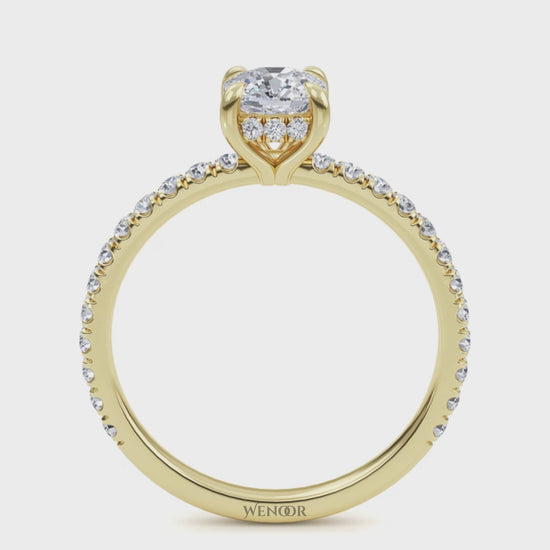 Designer Hidden Halo Cushion Cut Lab Grown Diamond Ring - Heirloom Quality Ethical Jewelry