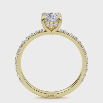 Designer Hidden Halo Cushion Cut Lab Grown Diamond Ring - Heirloom Quality Ethical Jewelry