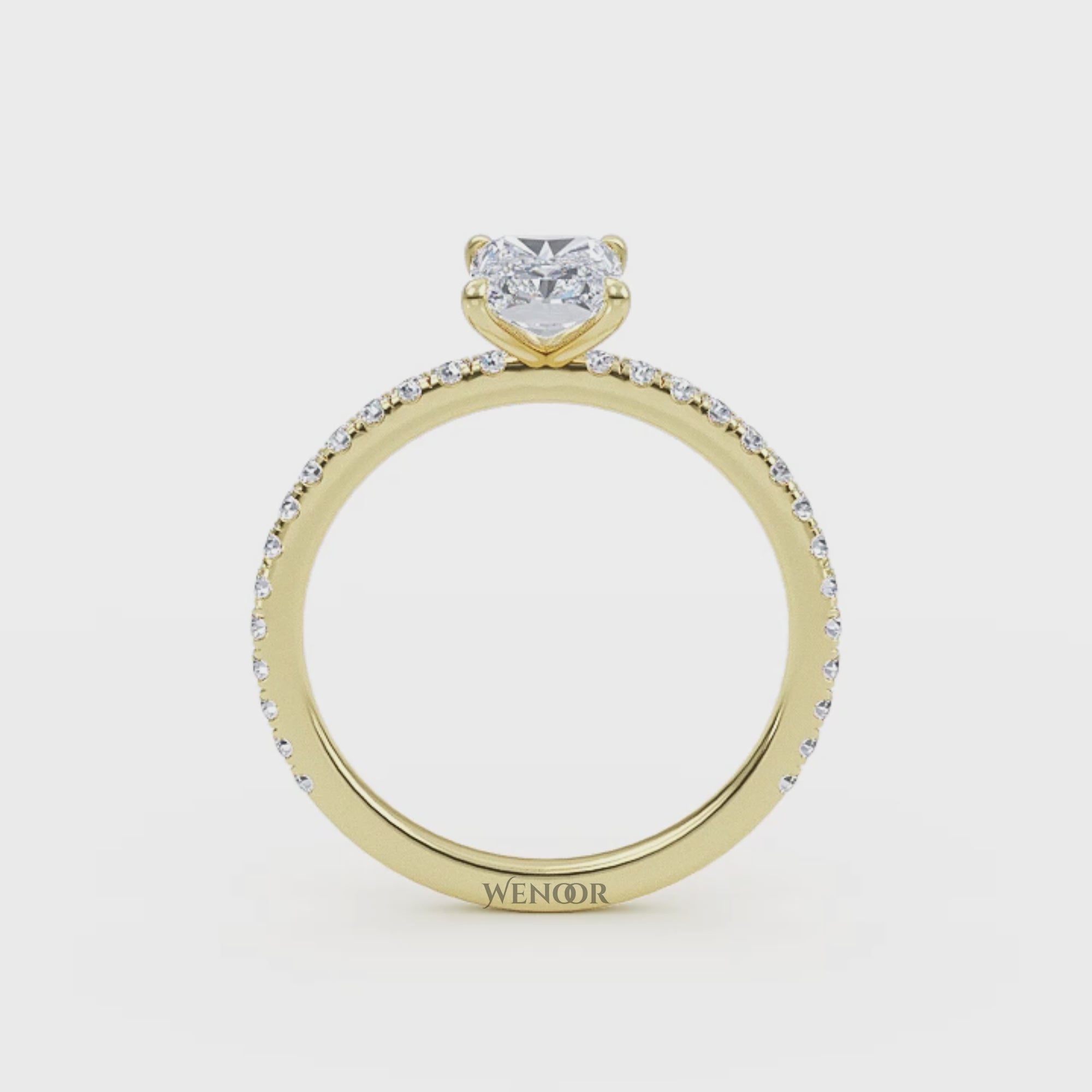 radiant cut lab grown diamond gold jewelry 