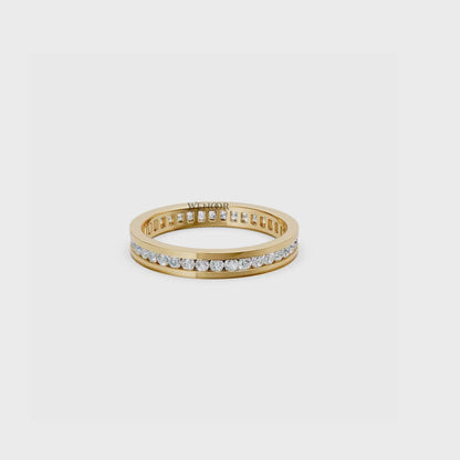Theresa Channel Setting Eternity Lab Grown Diamond Ring in 14k Gold