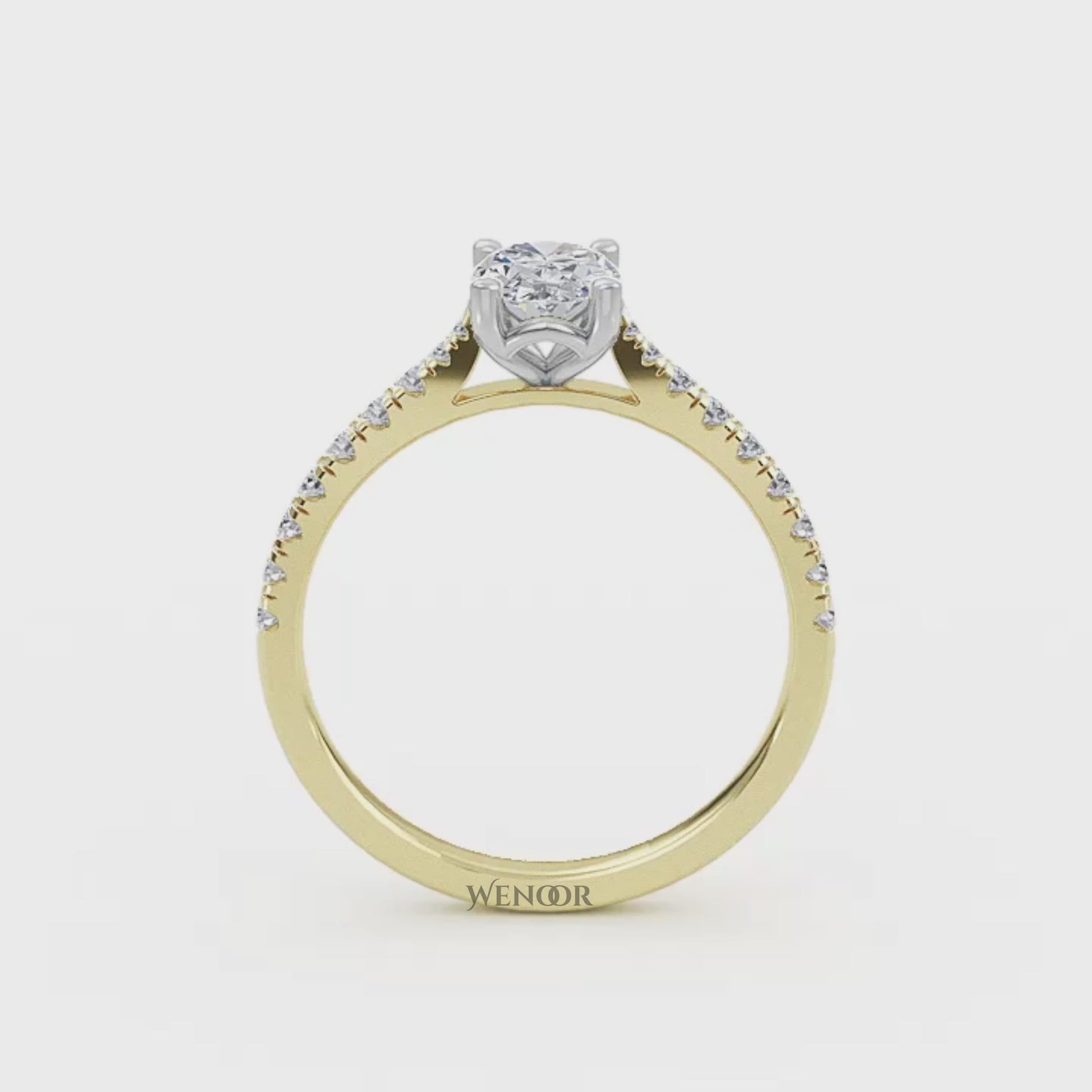 Elegant 2ct Oval Lab Diamond Ring Handcrafted Ethical Fine Jewelry for Engagements