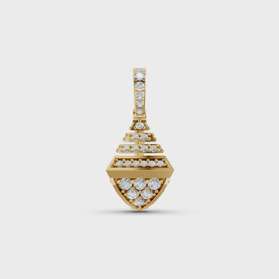 Minimalist Round Cut Lab Diamond Pendant Necklace